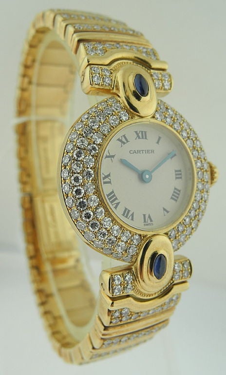 cartier colisee diamond watch