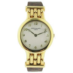 PATEK PHILIPPE Gold Ladies/Flexible Link Lugs Wristwatch Ref. 4812 Movement No. 1618212