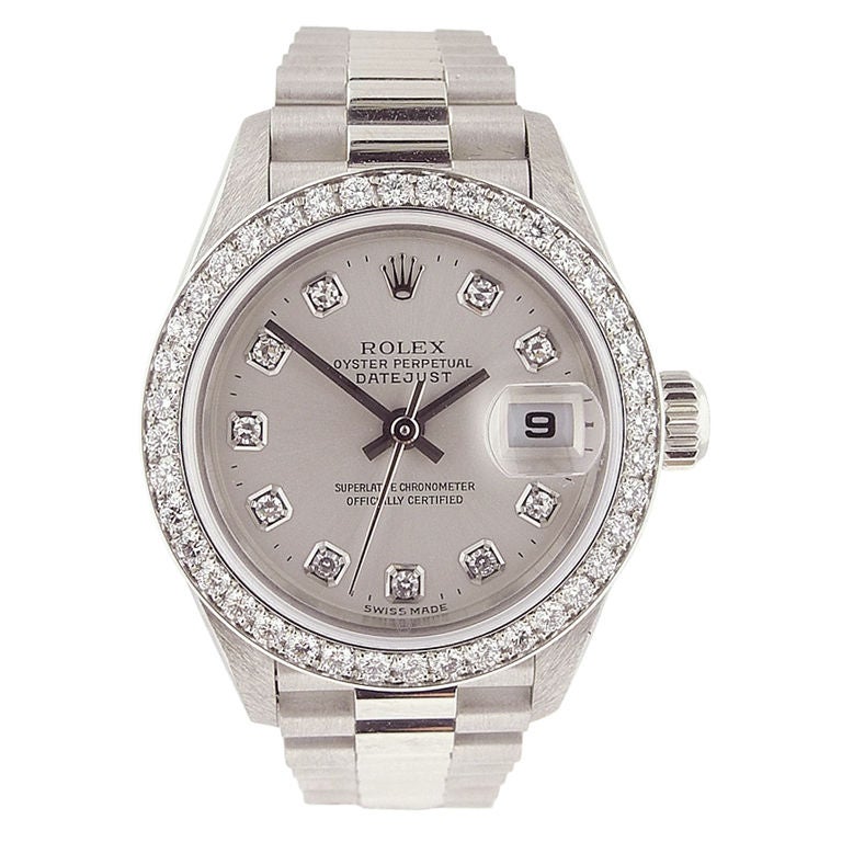 ROLEX Lady's Datejust Diamond Wristwatch Ref. 79136 For Sale