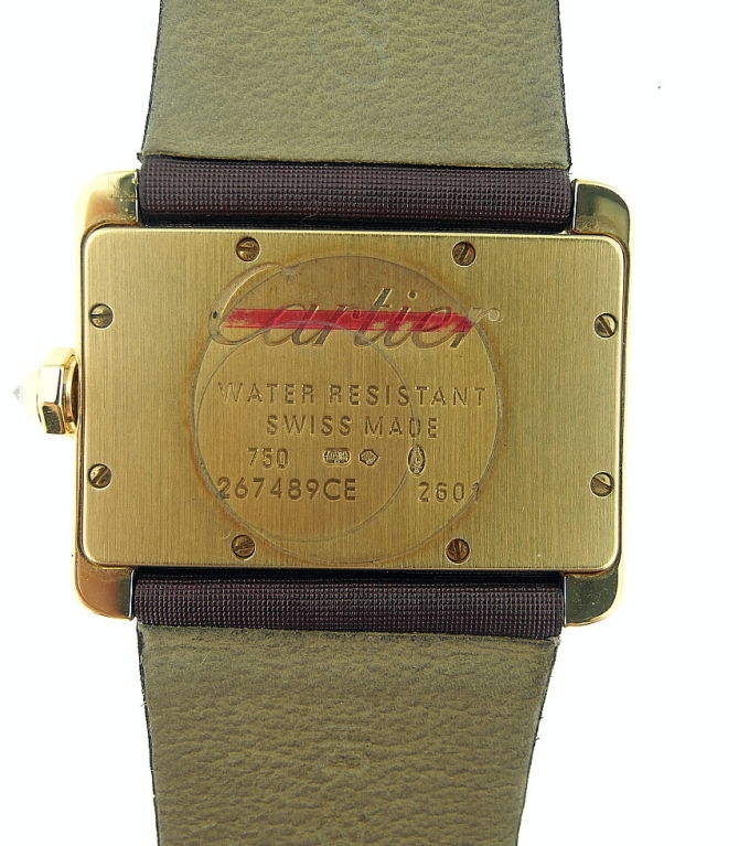 CARTIER Gold Diamond-Set Wristwatch 'Divan' Ref.2601 For Sale 2