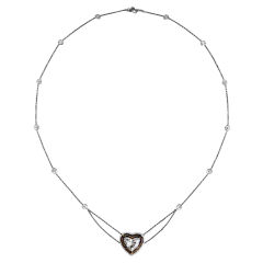 Alexandra Mor Heart Shape Diamond Necklace