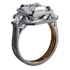 A One- Of- A- Kind Three–Stone Asscher–Cut Diamond Ring