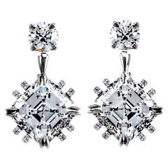 Alexandra Mor Asscher-Cut Diamond Earrings