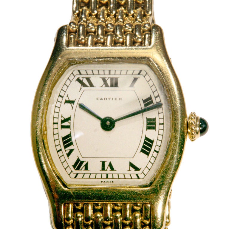 CARTIER Woman's Vintage Gold  Watch