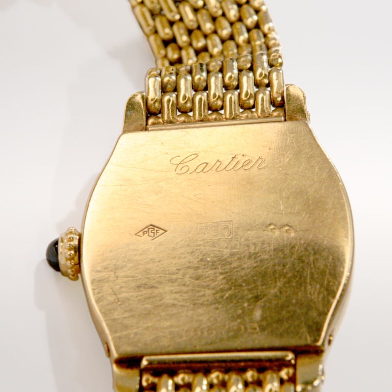 cartier vintage gold watch
