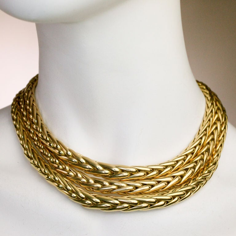 GOLD-PELZ-Halskette 2