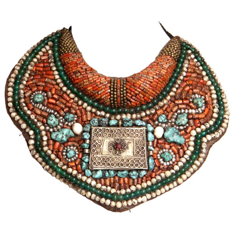 Ethnic Beaded Collar Necklace