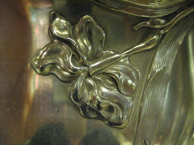 Massive, Art Nouveau, Antique,  Sterling Silver Centerpiece In Excellent Condition In New York, NY