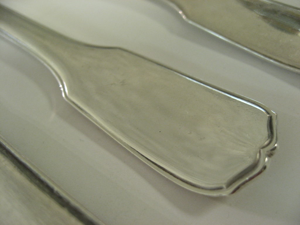 French, Sterling Silver Flatware Set By Tetard Freres Of Paris