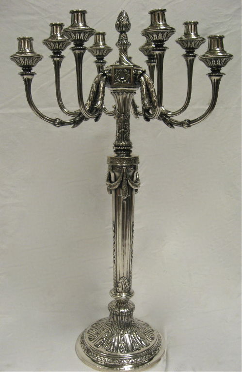A Magnificent & Very Impressive Pair Of Large & Decorative Silver Candelabra. Standing 31.5