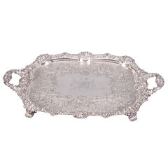 Antique Large, George III Sterling Silver Tray