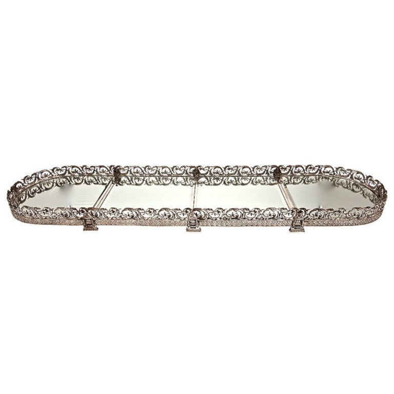 Sterling Silver 4 Section Plateau. 66" Long