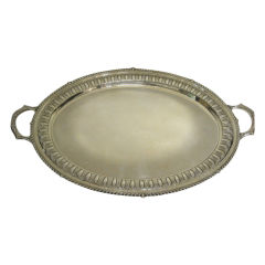 Vintage Large Sterling Silver 2 Handled Tray