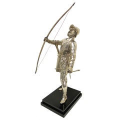 Antique English Sterling Silver Archer. By Robert Garrard