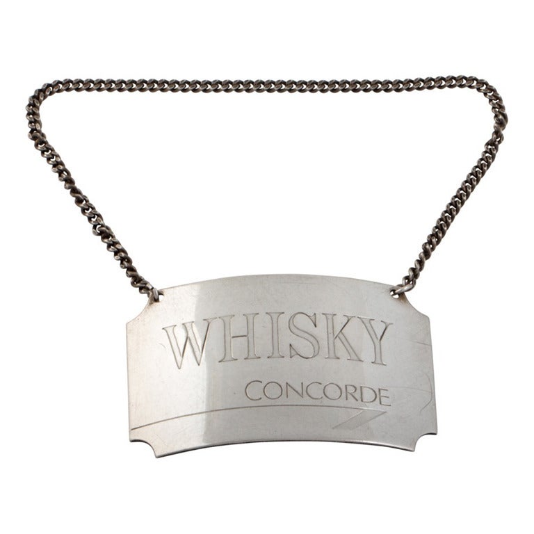 Concorde, British Airways, Whisky & Gin Bottle Tags