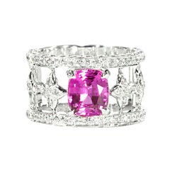 JdJ "Sevilla" Pink sapphire and diamond ring
