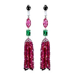 JdJ  Couture Spinel Tassel earrings