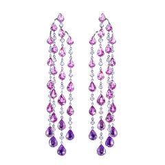 JdJ Couture  "Bella "  sapphire and diamond earrings