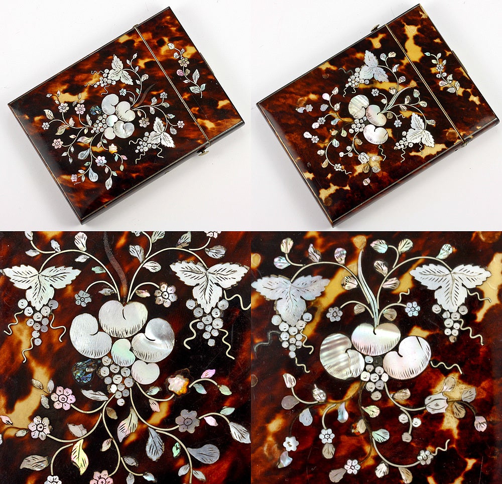 tortoiseshell card case