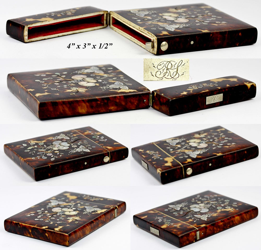 mother of pearl card case