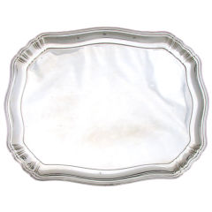 Austrian .916 Sterling Silver 18.5" Serving or Tea Service Tray