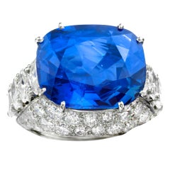 CARTIER  Sapphire and Diamond Ring