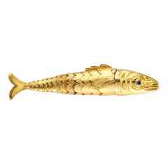Vintage JEAN SCHLUMBERGER for Tiffany & Co. 'Gold Fish' Lighter