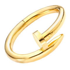 CARTIER/ ALDO CIPULLO A Gold 'Nail' Bracelet