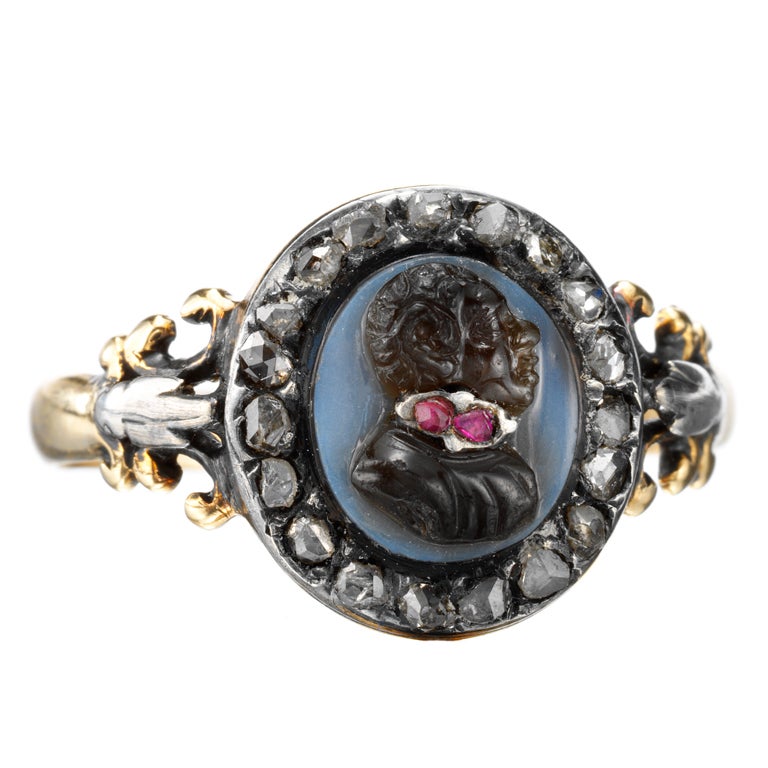 An Antique Blackamoor Cameo Ring For Sale