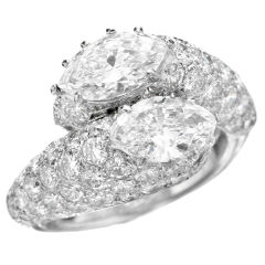 CARTIER Diamond "Toi et Moi" Ring