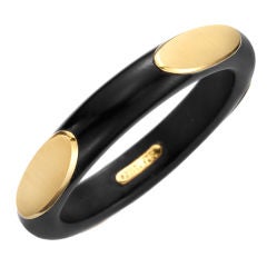 VAN CLEEF & ARPELS A Wood and Gold Bangle