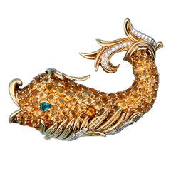 VERDURA whale brooch