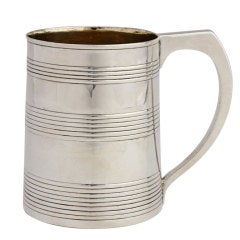 Georgian Sterling Mug or Cann by Hester Bateman, London, 1787