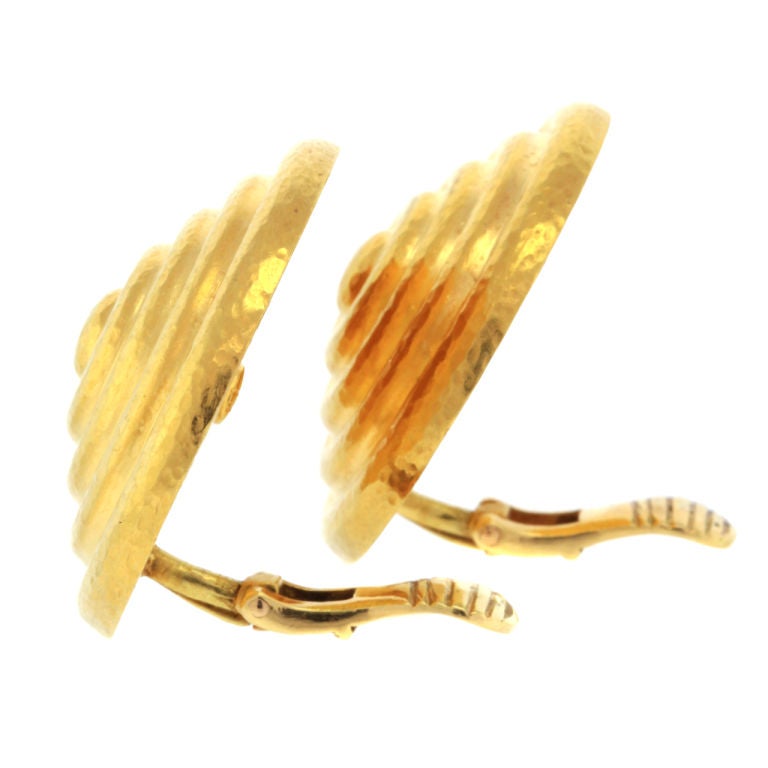 ILIAS LALAOUNIS Gold Disc Earrings 4