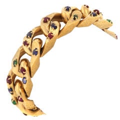 BOUCHERON Retro Gold Multi Gem 'Printemps' Bracelet