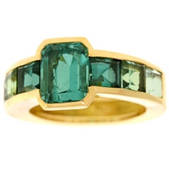 Art Deco Tourmaline Ring