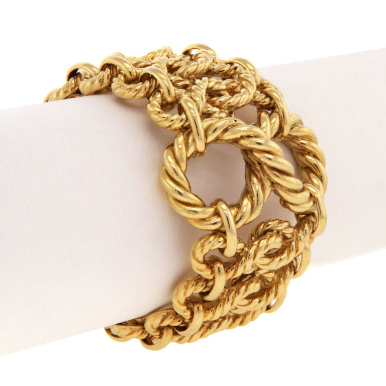 Women's TIFFANY & Co. Large Twisted Rope Seventies Bracelet