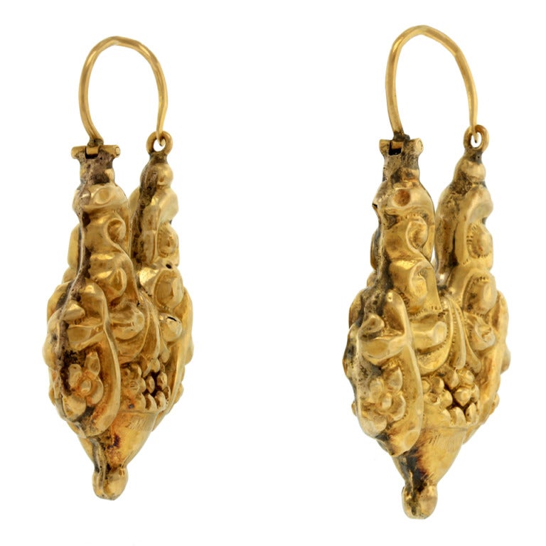 Victorian Antique Gold Earrings