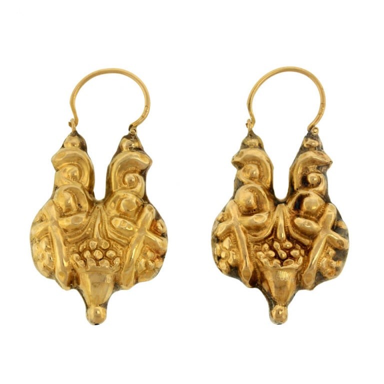 Antique Gold Earrings 2