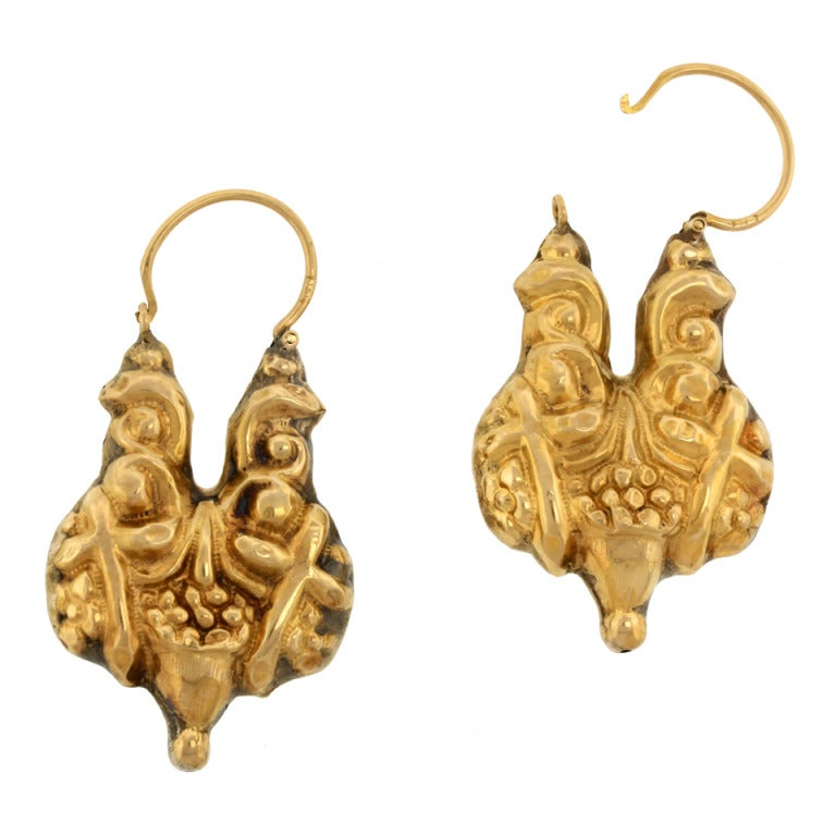 Antique Gold Earrings 3