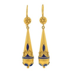 Castellani Enamel Earrings