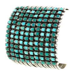 Huge Zuni Turquoise Cuff Bracelet