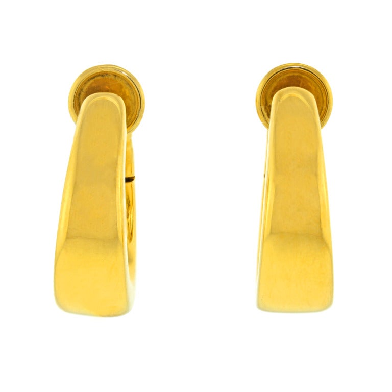 Pomellato Yellow Gold Hoop Earrings 3