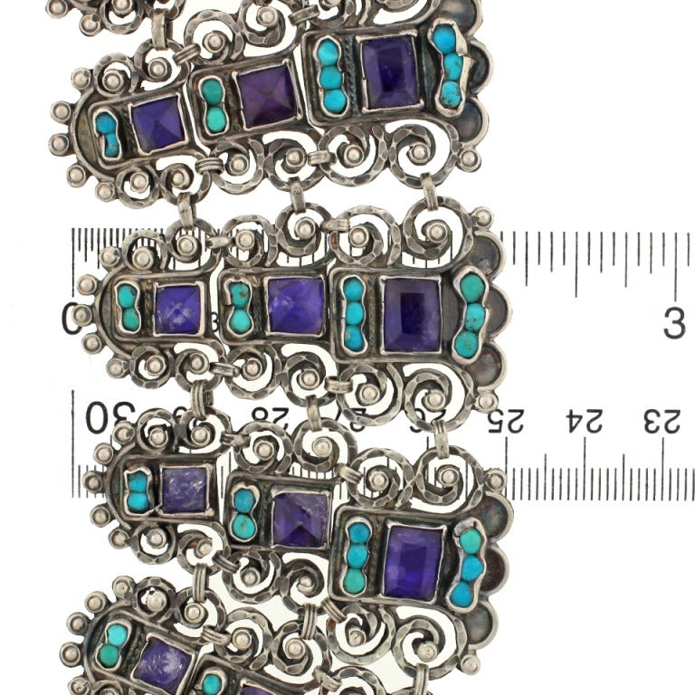 Women's Matilde Poulat Amethyst and Turquoise Collar