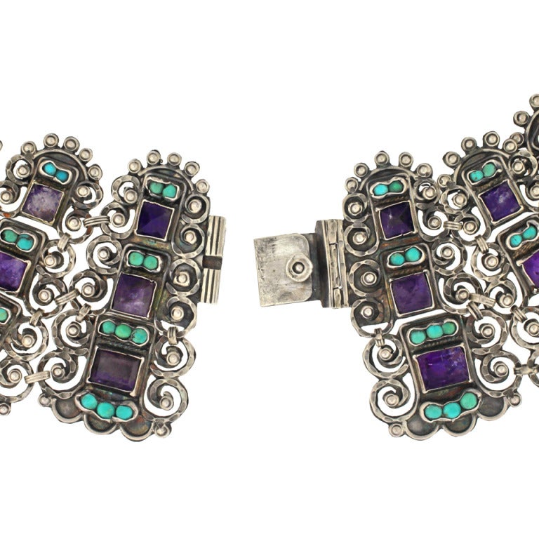 Matilde Poulat Amethyst and Turquoise Collar 1
