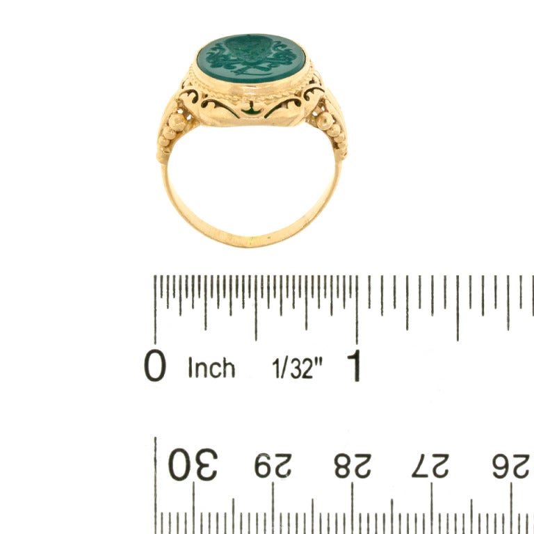 Antique Hardstone Intaglio Signet Ring 2