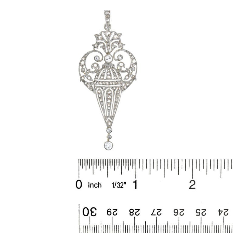 Edwardian Diamond Pendant 2