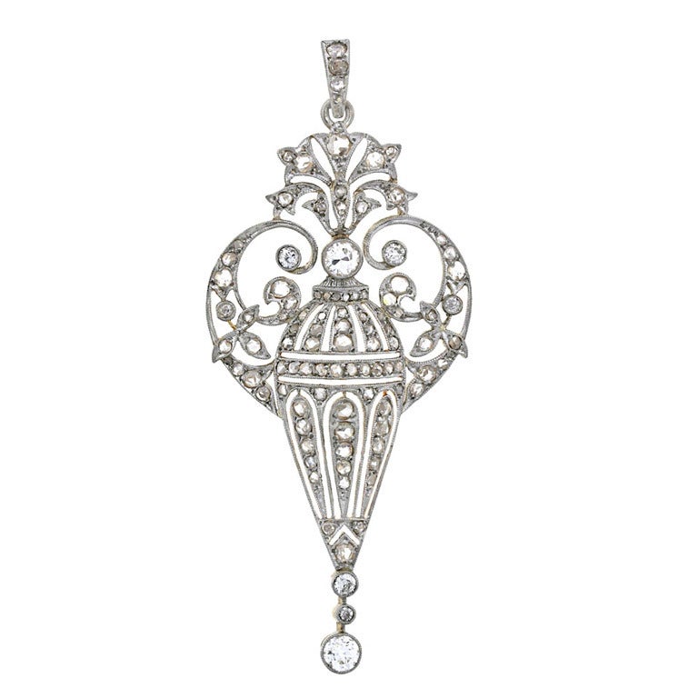 Edwardian Diamond Pendant