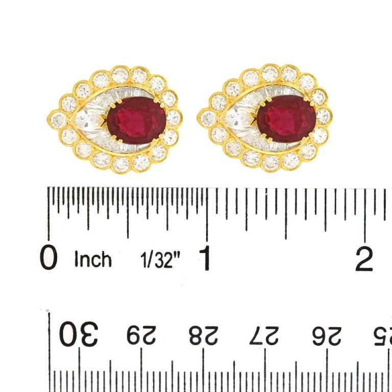 Ruby Diamond Sixties Earrings 2