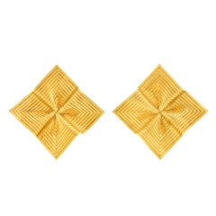 Tiffany & Co. Modernist Gold Earrings
